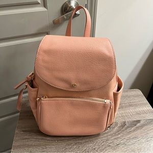 LC Lauren Conrad Kate Flap Backpack dusty pink like new